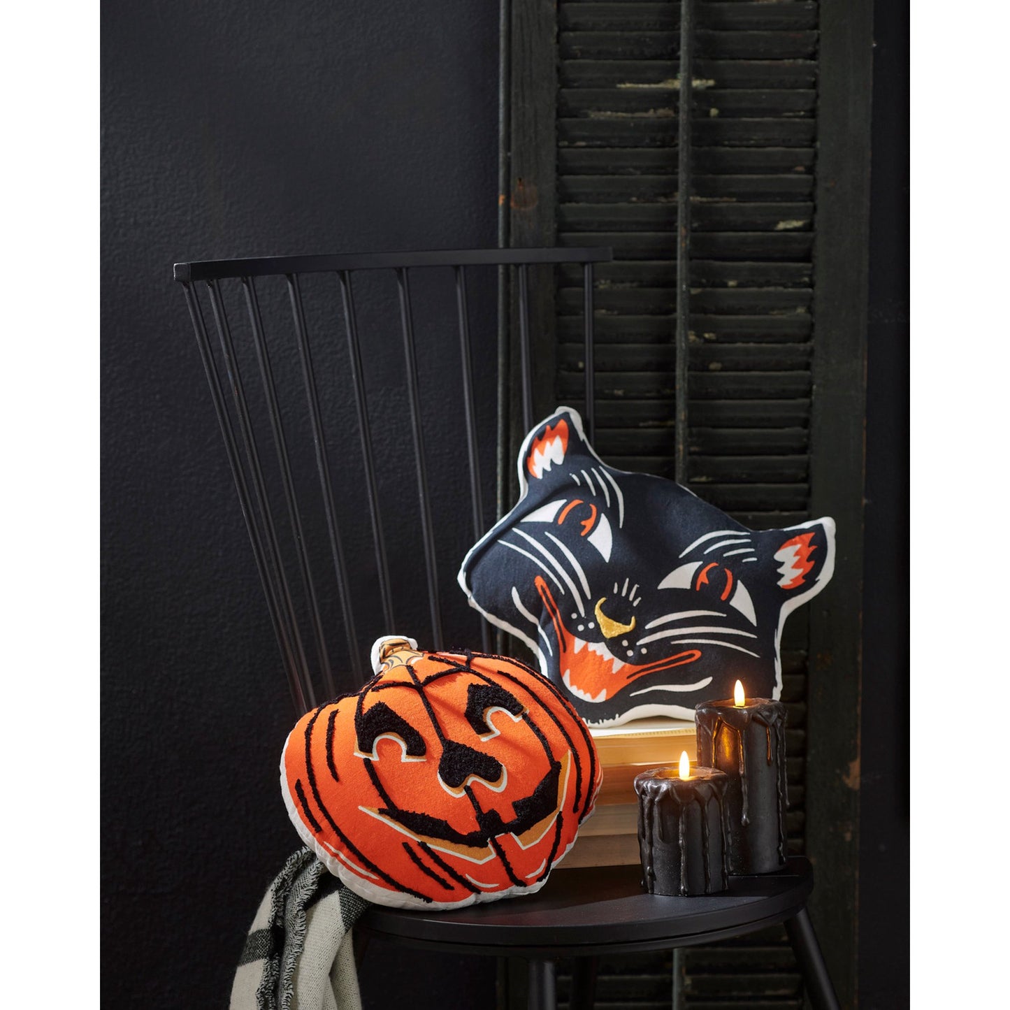 RAZ Imports 10" Lighted Halloween Water Glitter Lantern Owl and m Pumpkin - Includes USB Cord